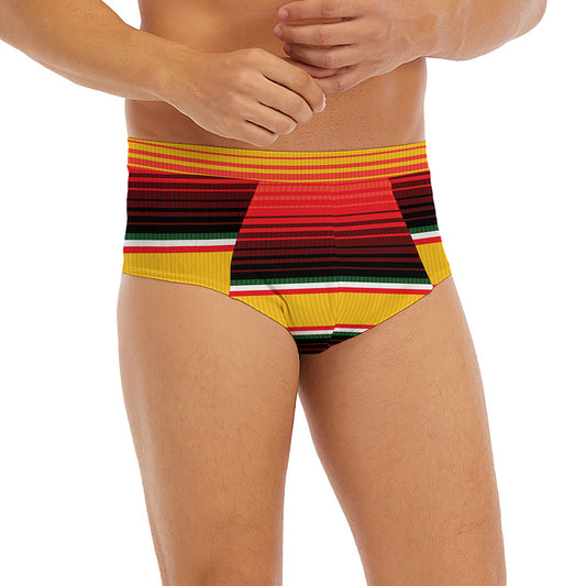 Ethnic Serape Blanket Pattern Print Men's Briefs
