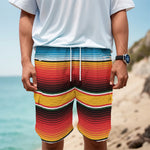 Ethnic Serape Blanket Pattern Print Men's Cargo Shorts