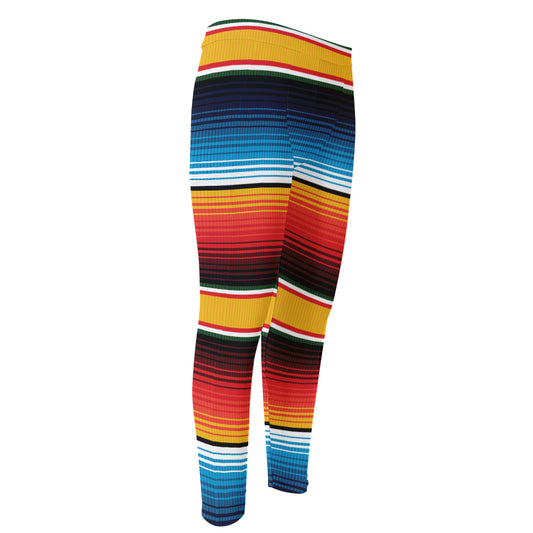 Ethnic Serape Blanket Pattern Print Men's Compression Pants