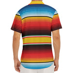 Ethnic Serape Blanket Pattern Print Men's Deep V-Neck Shirt