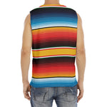Ethnic Serape Blanket Pattern Print Men's Fitness Tank Top