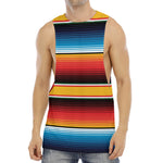 Ethnic Serape Blanket Pattern Print Men's Muscle Tank Top