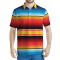 Ethnic Serape Blanket Pattern Print Men's Polo Shirt