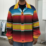 Ethnic Serape Blanket Pattern Print Men's Shirt Jacket