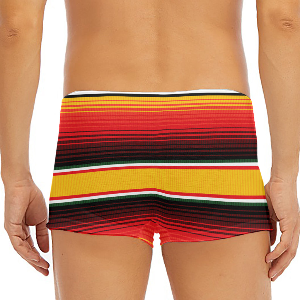 Ethnic Serape Blanket Pattern Print Men's Short Boxer Briefs