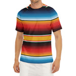 Ethnic Serape Blanket Pattern Print Men's Short Sleeve Rash Guard