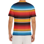 Ethnic Serape Blanket Pattern Print Men's Short Sleeve Rash Guard