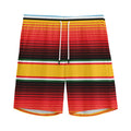 Ethnic Serape Blanket Pattern Print Men's Athletic Shorts