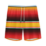 Ethnic Serape Blanket Pattern Print Men's Sports Shorts