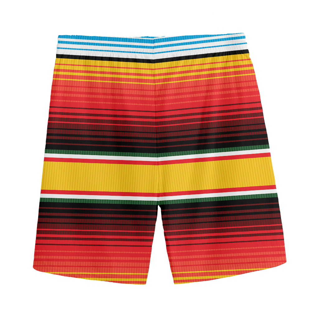 Ethnic Serape Blanket Pattern Print Men's Sports Shorts