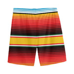 Ethnic Serape Blanket Pattern Print Men's Sports Shorts
