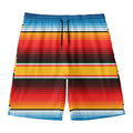 Ethnic Serape Blanket Pattern Print Men's Swim Trunks
