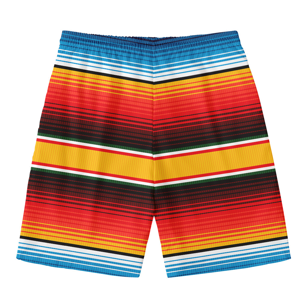 Ethnic Serape Blanket Pattern Print Men's Swim Trunks