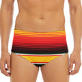 Ethnic Serape Blanket Pattern Print Men's Triangle Swim Briefs
