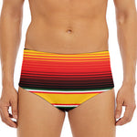 Ethnic Serape Blanket Pattern Print Men's Triangle Swim Briefs