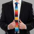 Ethnic Serape Blanket Pattern Print Necktie
