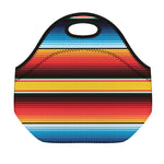 Ethnic Serape Blanket Pattern Print Neoprene Lunch Bag