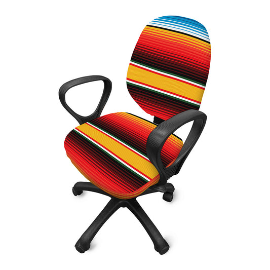 Ethnic Serape Blanket Pattern Print Office Chair Cover
