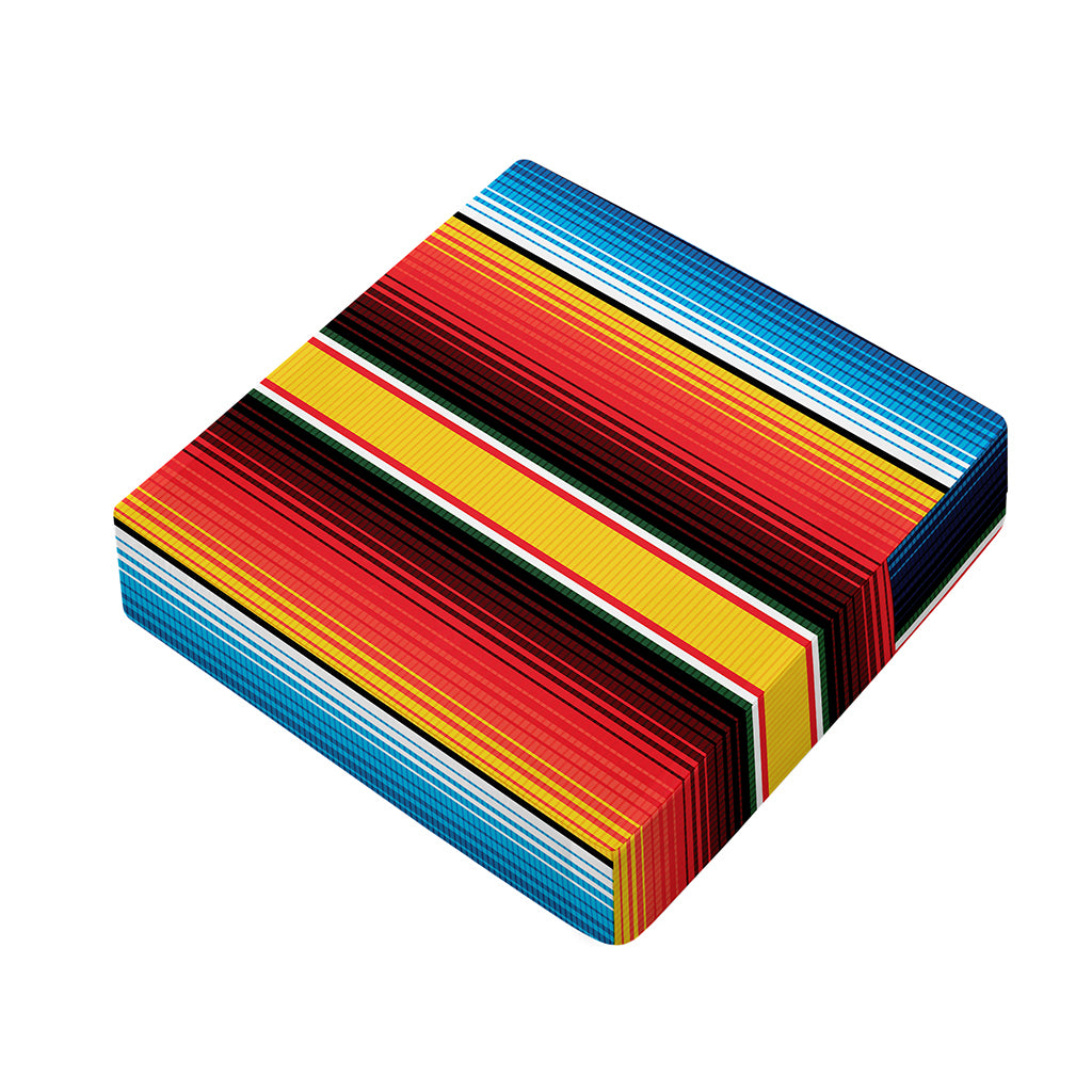 Ethnic Serape Blanket Pattern Print Outdoor Seat Cushion Cover