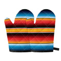 Ethnic Serape Blanket Pattern Print Oven Mitts