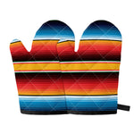 Ethnic Serape Blanket Pattern Print Oven Mitts