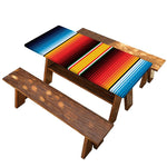 Ethnic Serape Blanket Pattern Print Picnic Table Cover