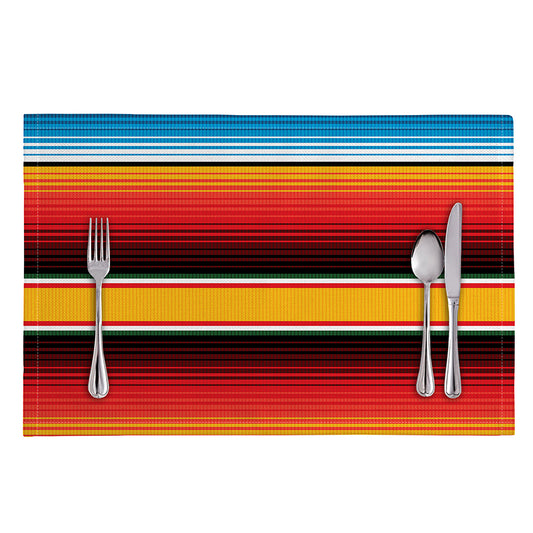 Ethnic Serape Blanket Pattern Print Placemat
