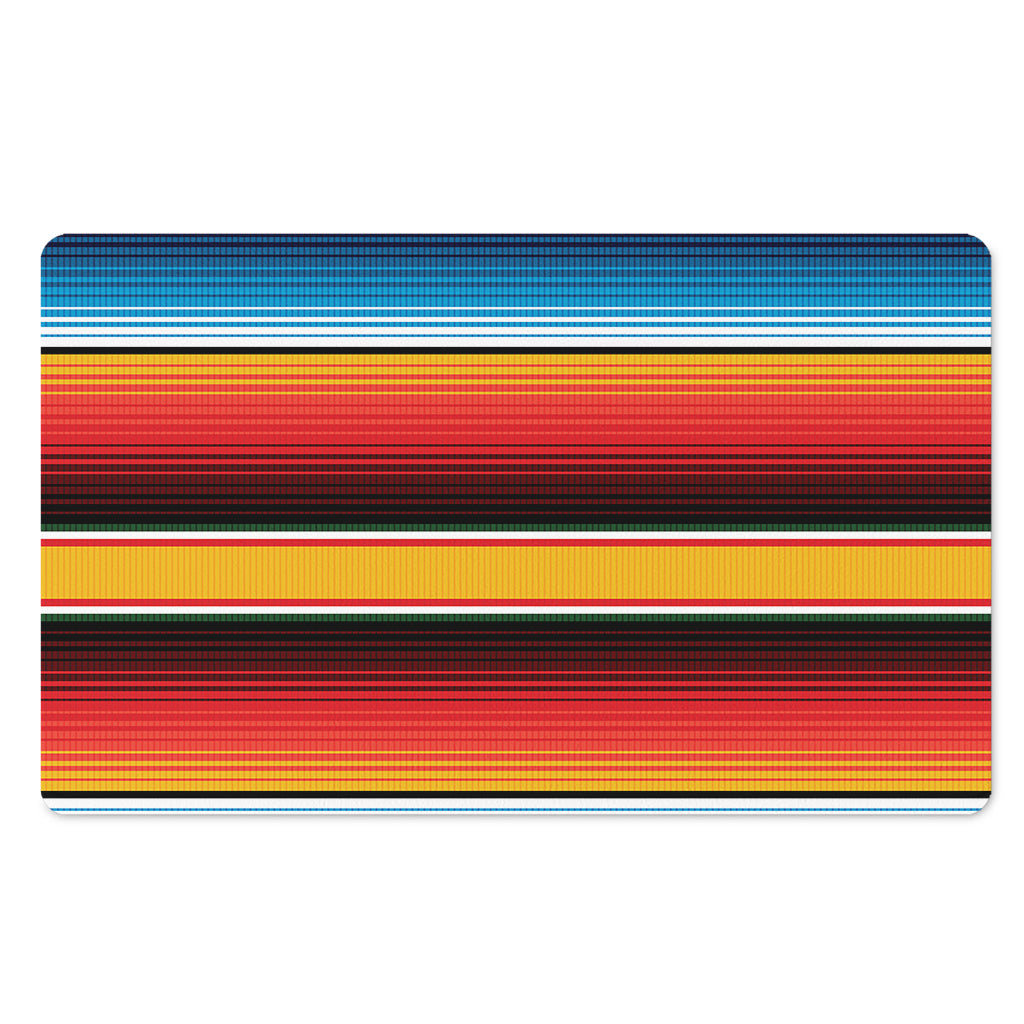 Ethnic Serape Blanket Pattern Print Polyester Doormat