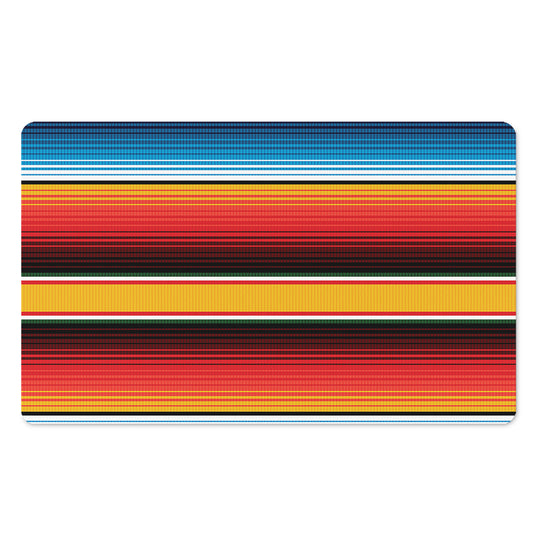Ethnic Serape Blanket Pattern Print Polyester Doormat