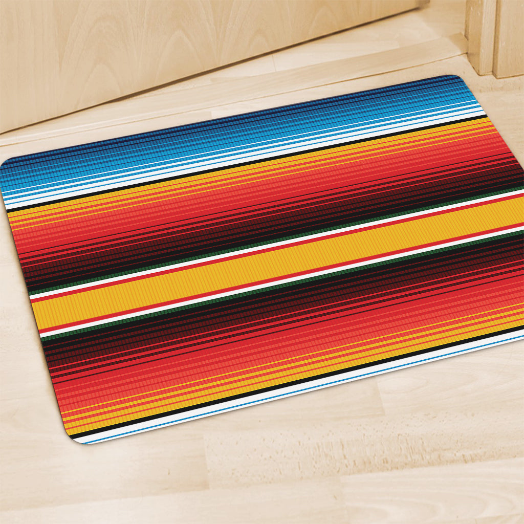 Ethnic Serape Blanket Pattern Print Polyester Doormat