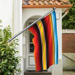 Ethnic Serape Blanket Pattern Print Polyester Flag