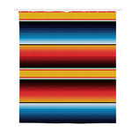Ethnic Serape Blanket Pattern Print Polyester Shower Curtain