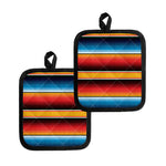 Ethnic Serape Blanket Pattern Print Pot Holders