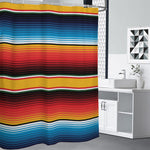 Ethnic Serape Blanket Pattern Print Premium Shower Curtain