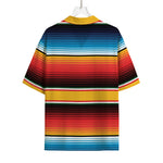 Ethnic Serape Blanket Pattern Print Rayon Hawaiian Shirt