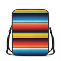 Ethnic Serape Blanket Pattern Print Rectangular Crossbody Bag