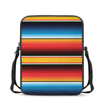 Ethnic Serape Blanket Pattern Print Rectangular Crossbody Bag