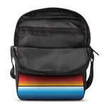 Ethnic Serape Blanket Pattern Print Rectangular Crossbody Bag
