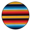 Ethnic Serape Blanket Pattern Print Round Floor Mat