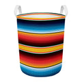 Ethnic Serape Blanket Pattern Print Round Laundry Basket