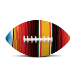 Ethnic Serape Blanket Pattern Print Rugby Ball