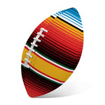 Ethnic Serape Blanket Pattern Print Rugby Ball