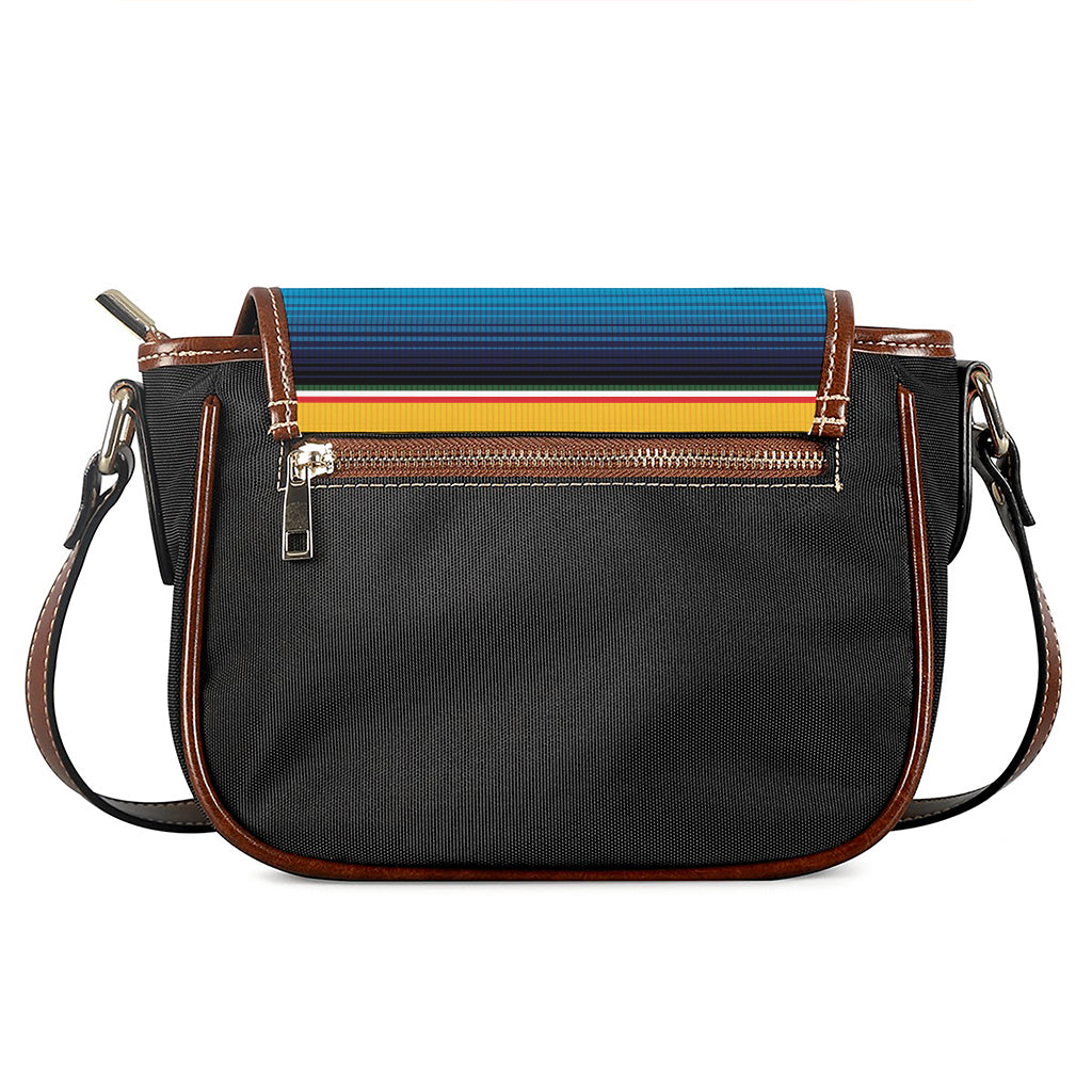 Ethnic Serape Blanket Pattern Print Saddle Bag