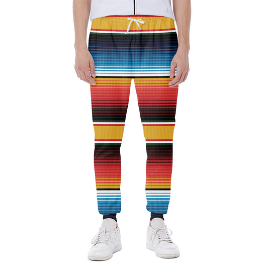 Ethnic Serape Blanket Pattern Print Scuba Joggers