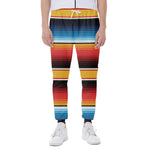 Ethnic Serape Blanket Pattern Print Scuba Joggers
