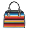 Ethnic Serape Blanket Pattern Print Shoulder Handbag