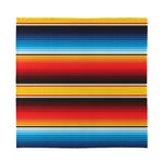 Ethnic Serape Blanket Pattern Print Silk Bandana