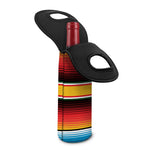 Ethnic Serape Blanket Pattern Print Single Neoprene Wine Tote