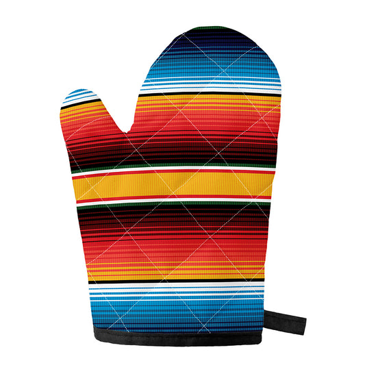 Ethnic Serape Blanket Pattern Print Single Oven Mitt