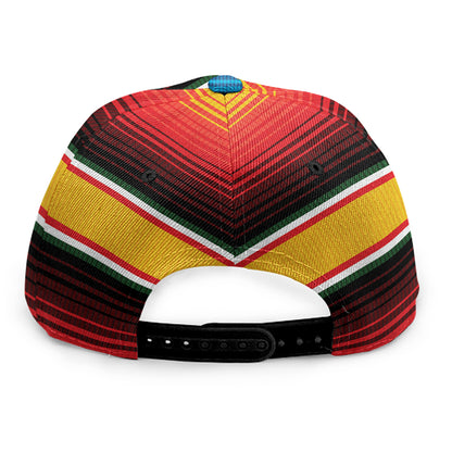 Ethnic Serape Blanket Pattern Print Snapback Cap